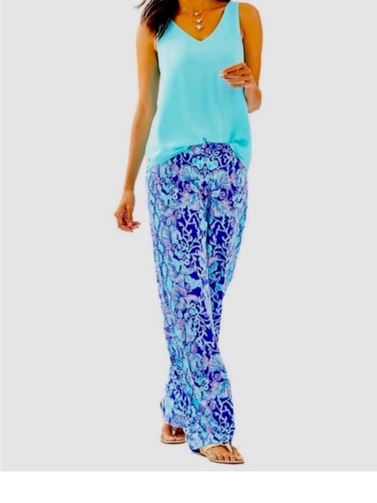 Lilly Pulitzer Pants - NWT Lilly Pulitzer Bal Harbour Palazzo Pant - Lapis Lazuli print